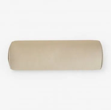 Cilindro Almofada 15x50 Cm Para Jardim Em Tecido Somalia Tapioca Bege - Sklum