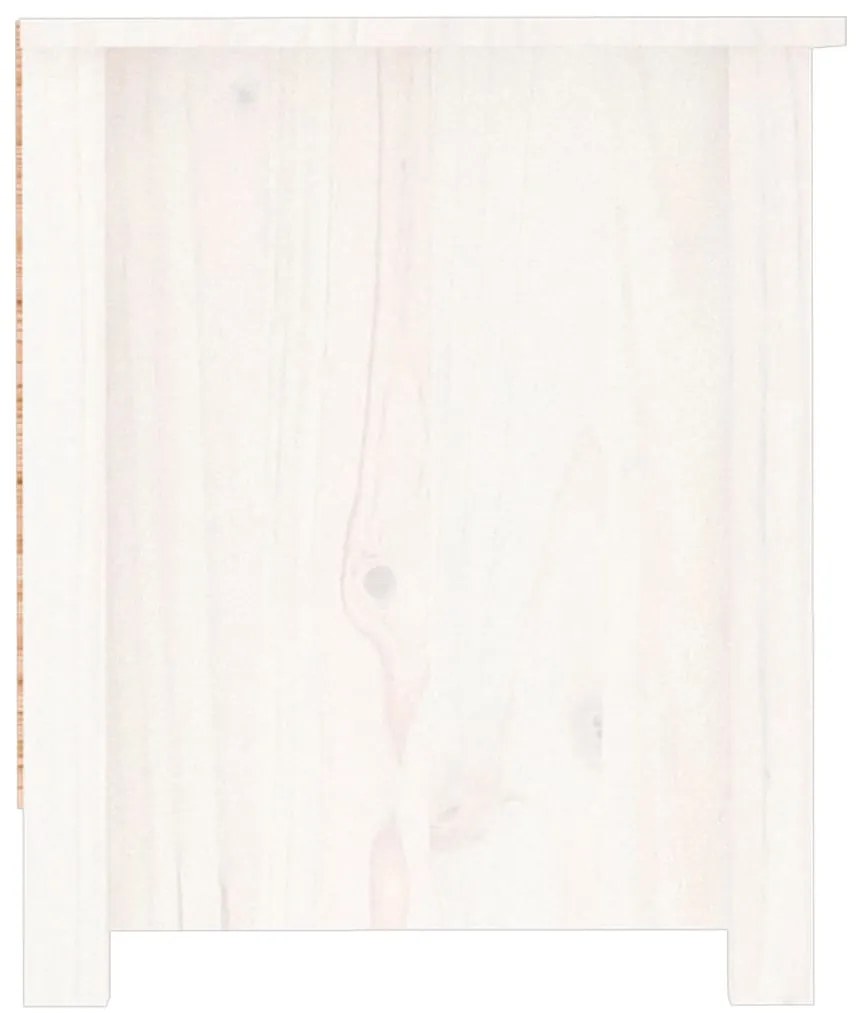 Sapateira 110x38x45,5 cm pinho maciço branco