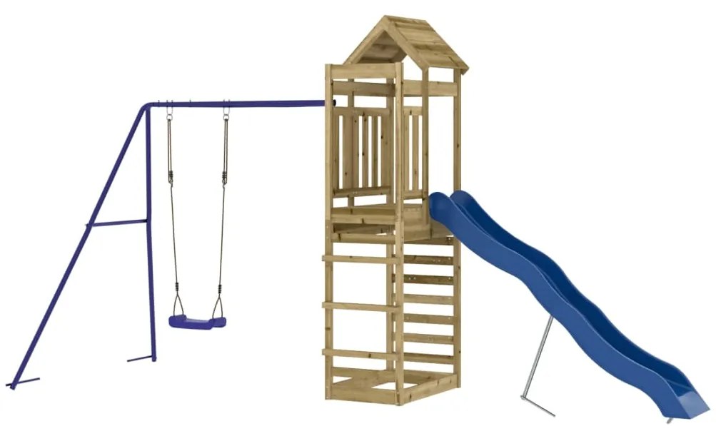 Conjunto de brincar para exterior madeira de pinho impregnada