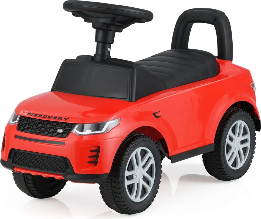Andarilho para crianças forma de carro de 12 a 36 meses com buzina, sons e espaço para guardar Brinquedo para sentar e deslizar Vermelho