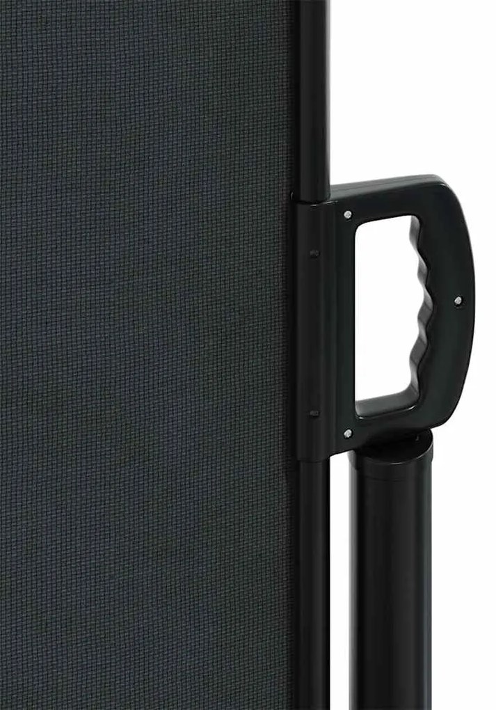Toldo lateral retrátil 200x300 cm preto