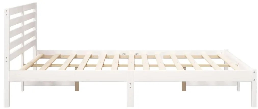 Estrutura da Cama com cabeceira Branco 150 x 200 cm