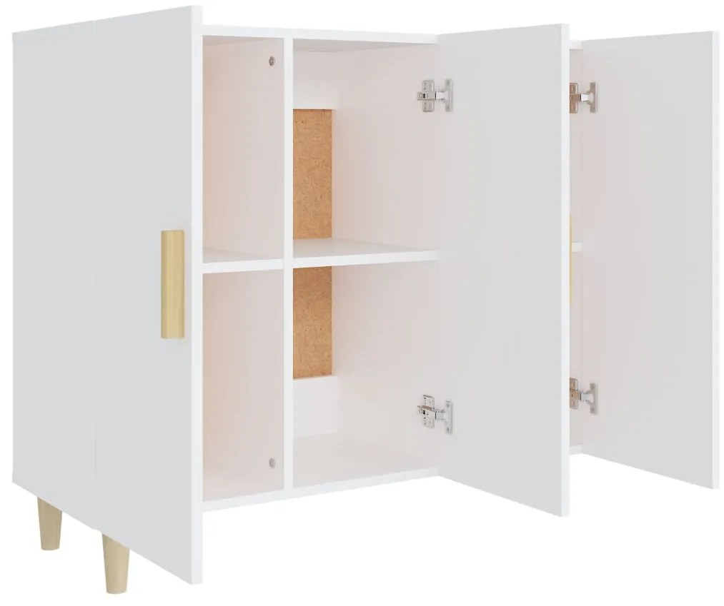 Aparador 90x34x80 cm derivados de madeira branco