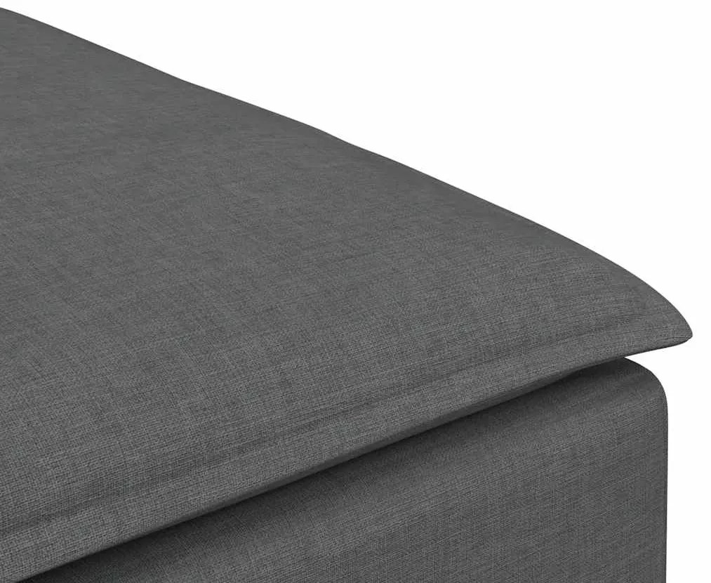 Módulo de pufe modular para sofá cinza escuro 100x100x48 cm