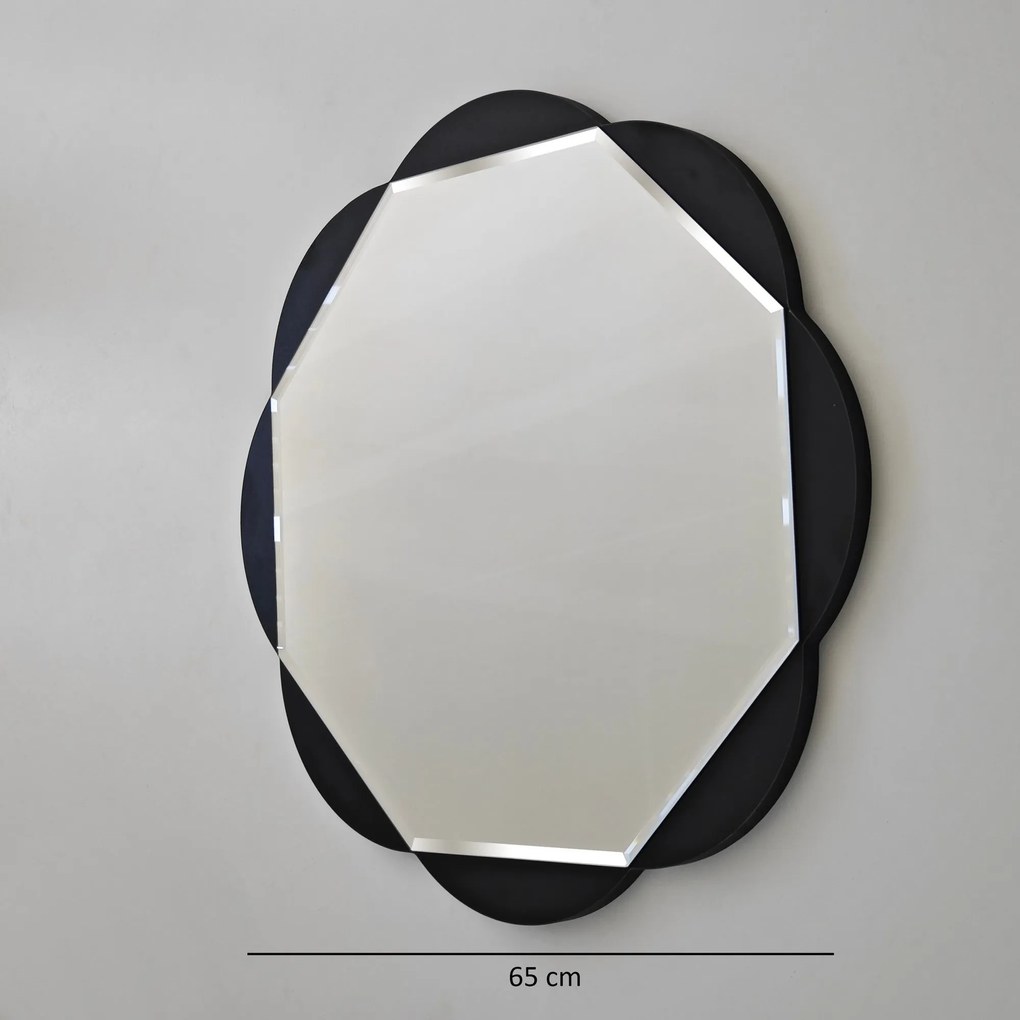 Espelho Fiore – Preto – 65 cm x 65 cm