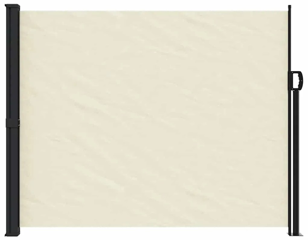 Toldo lateral retrátil 160x600 cm cor creme