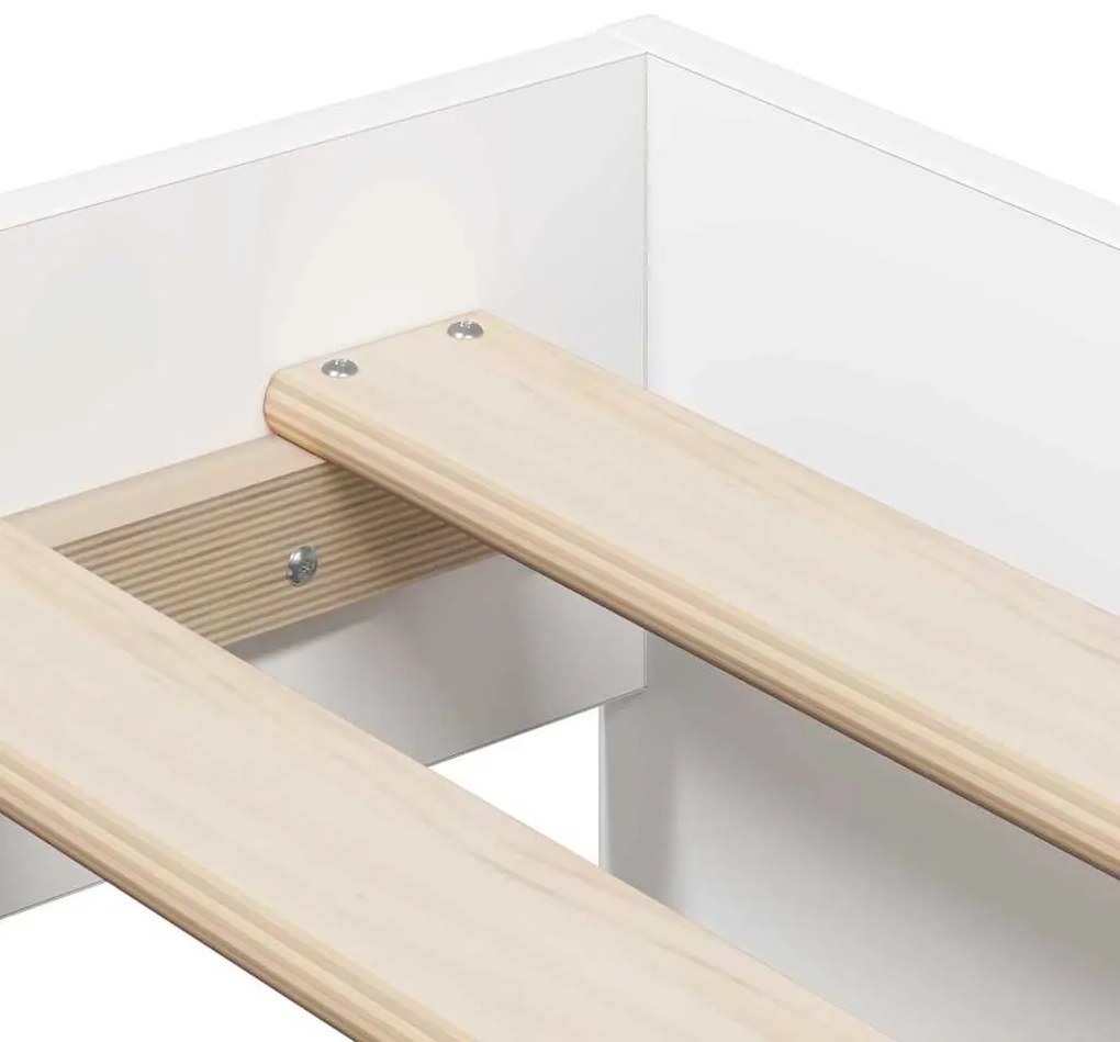 Estrutura de Cama Armazenagem Branca 100x200 cm