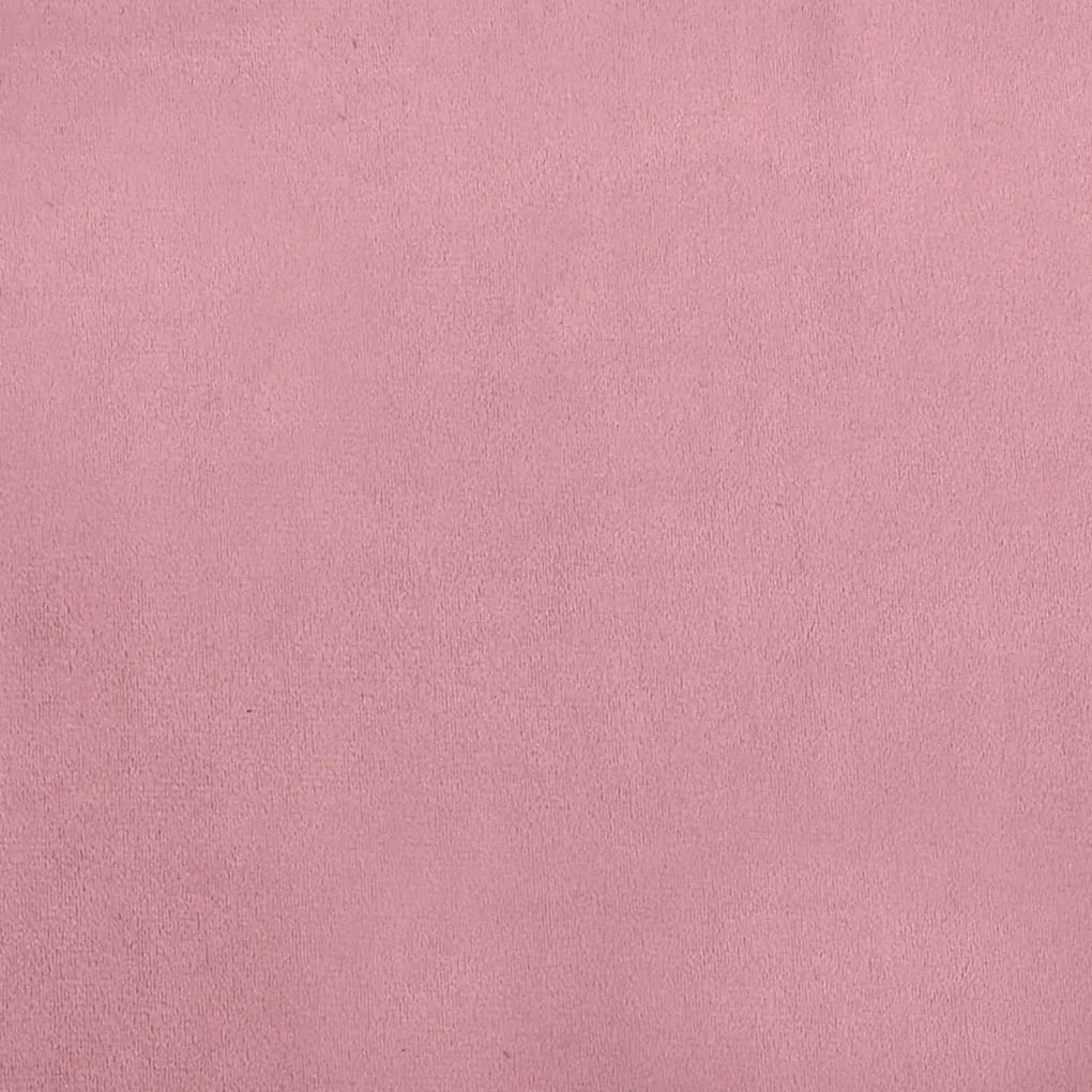 Sofá infantil 70x45x33 cm veludo rosa
