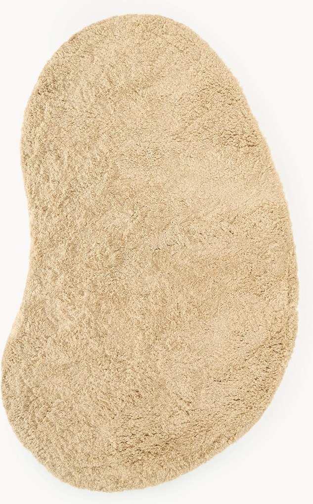 Tapete de pelo comprido com forma orgânica Tully