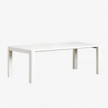 Mesa De Jantar Retangular Arnadine Gardénia Branco & 220 X 100 Cm - Sklum