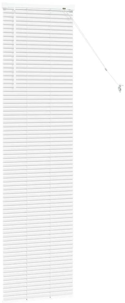 Persiana de Janela com cortinas Outros Manual Branco 80 x 130 cm Alumí