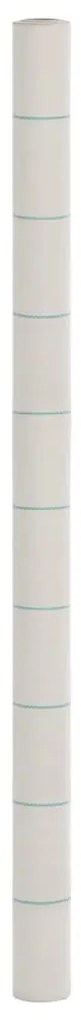 vidaXL Tela para ervas daninhas 2x150 m PP branco