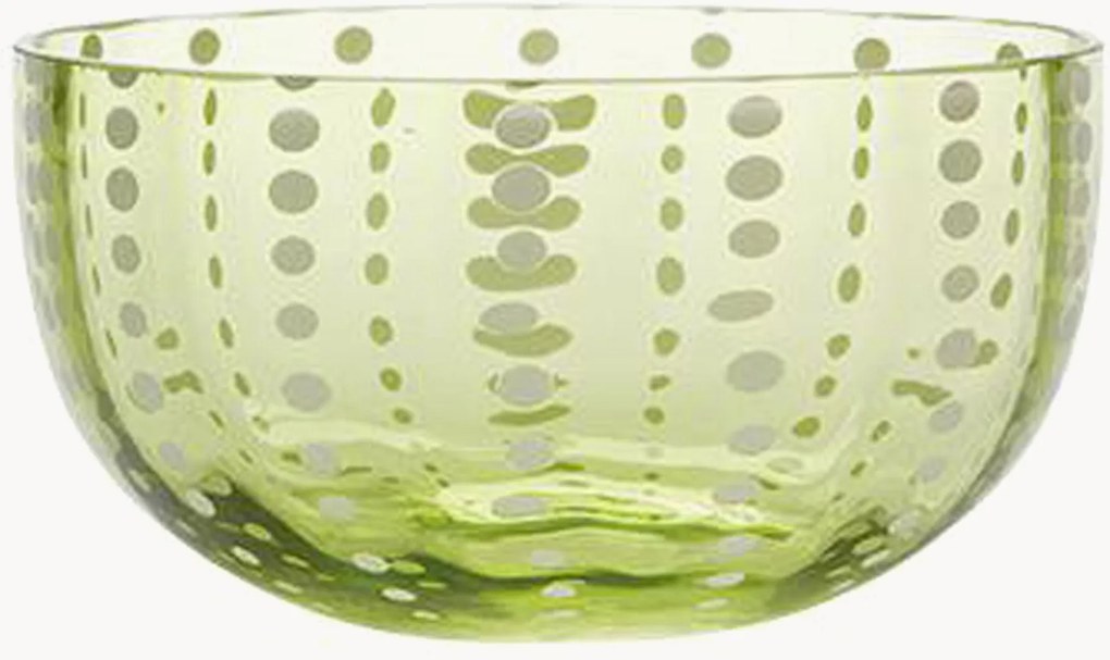 Taças pequenas de vidro artesanais Perle, conjunto de 6