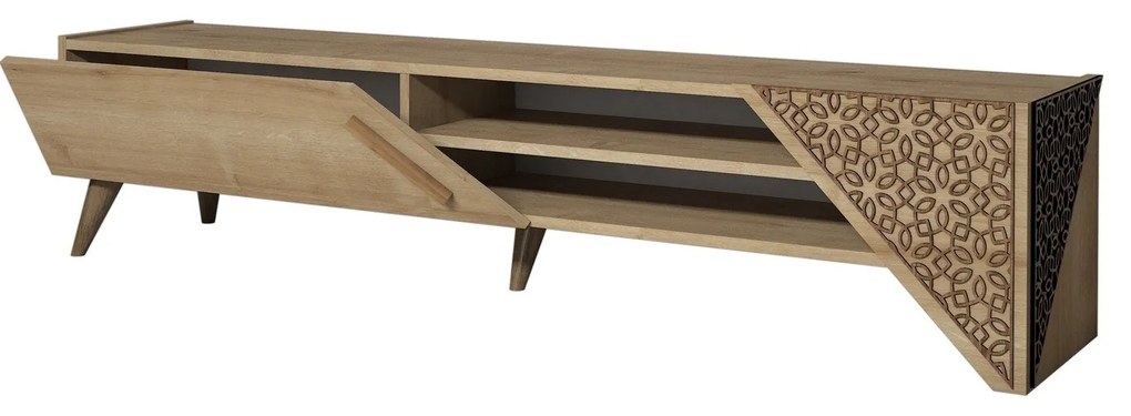 Unidade de TV Beril – Carvalho – 180 cm x 37 cm x 40 cm