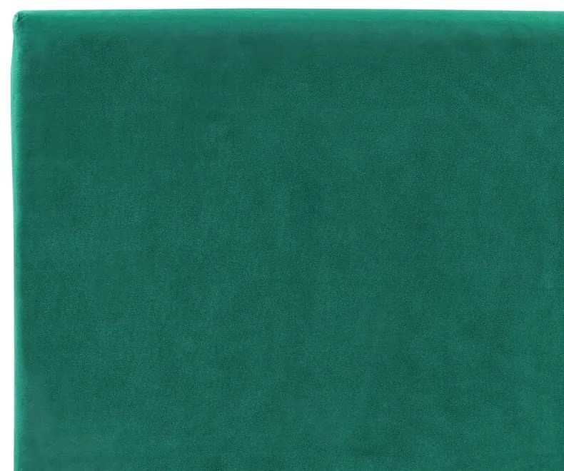 Cama de solteiro em veludo verde escuro 90 x 200 cm FITOU Beliani