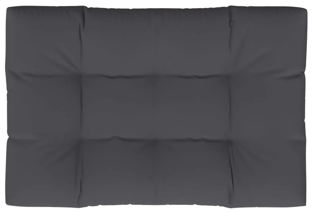 Almofadão para móveis de paletes 120x80x12 cm tecido antracite