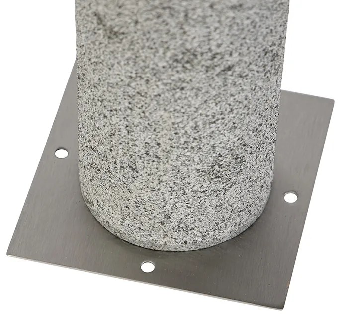 Candeeiro de pé moderno para exterior granito 40 cm - Happy Moderno
