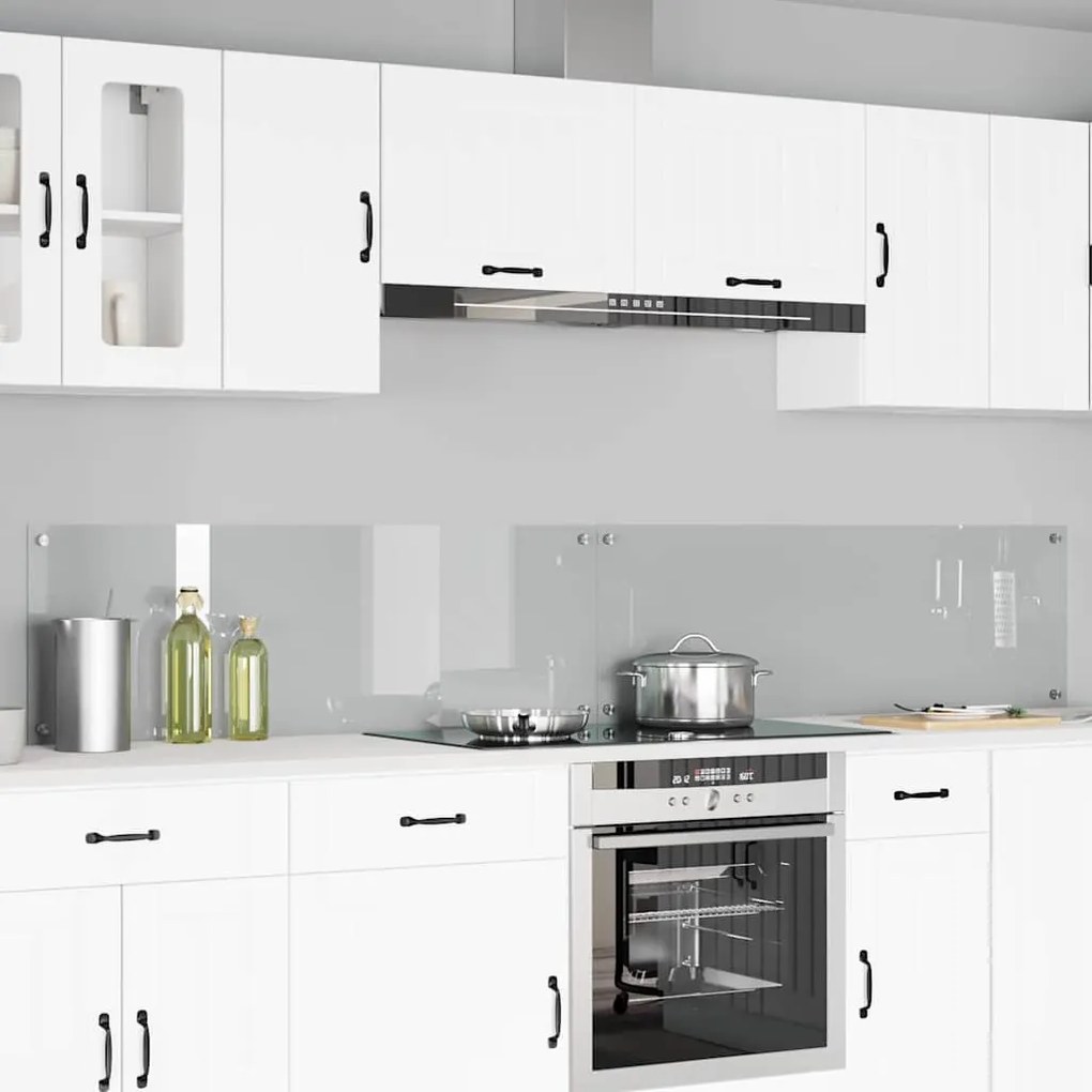 vidaXL Proteção de Cozinha 2 pcs Transparente 120 x 40 cm