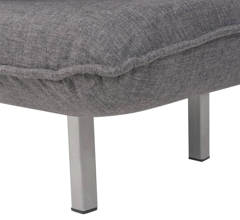 Cadeira giratória e sofá-cama tecido cinzento-escuro