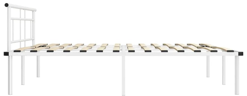Estrutura de cama em metal 180x200 cm branco