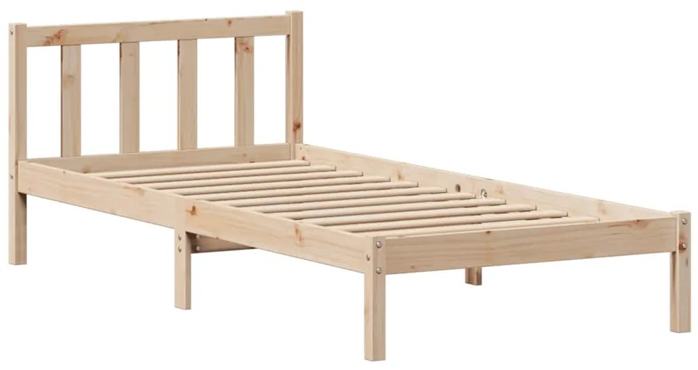 Cama sem colchão 90x200 cm madeira de pinho maciça