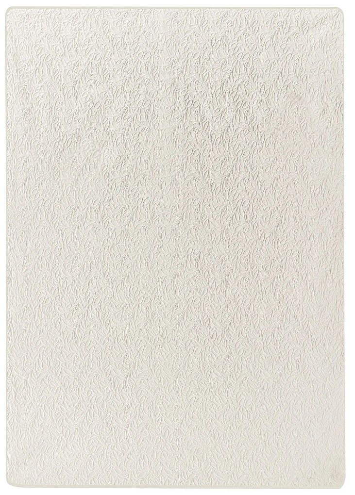 Colcha com relevo creme 140 x 210 cm RUDKHAN Beliani