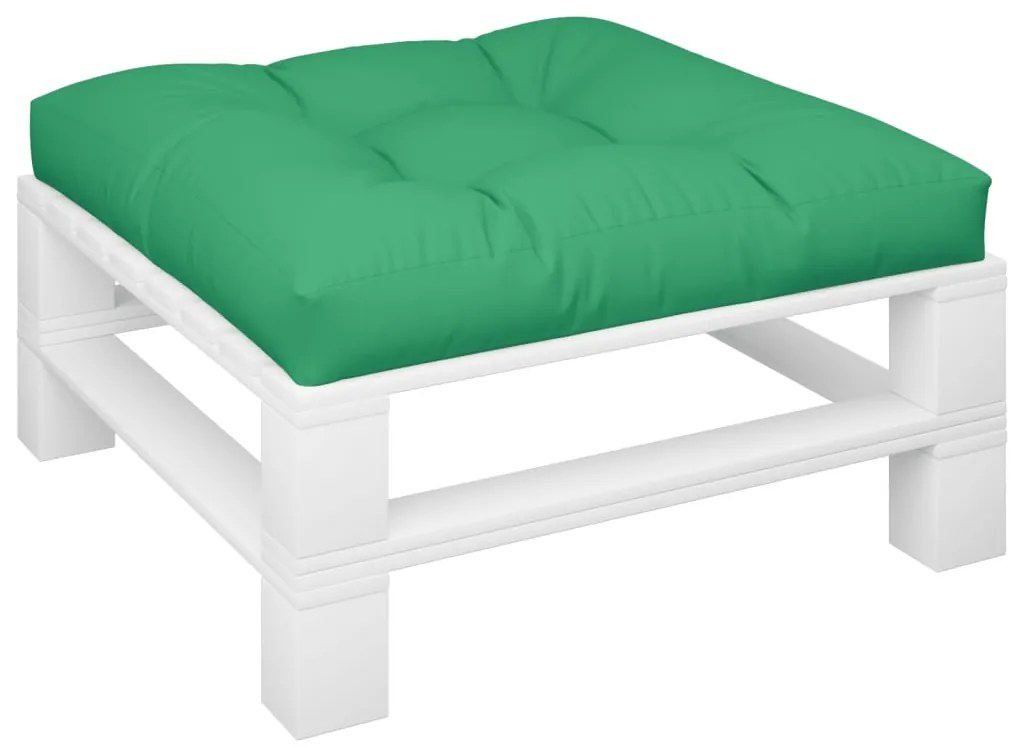 Almofadão para sofá de paletes 70x70x12 cm tecido verde