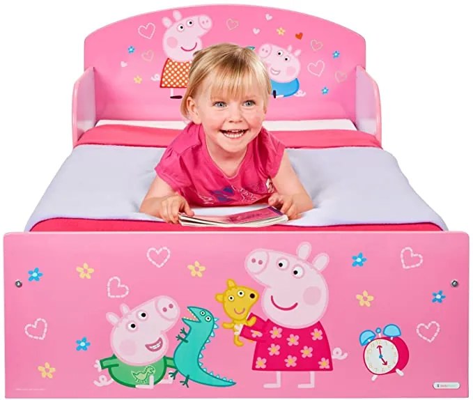 CAMA PEPPA PIG INFANTIL INCLUI COLCHÃO E ALMOFADA 42.50x77x143 cm