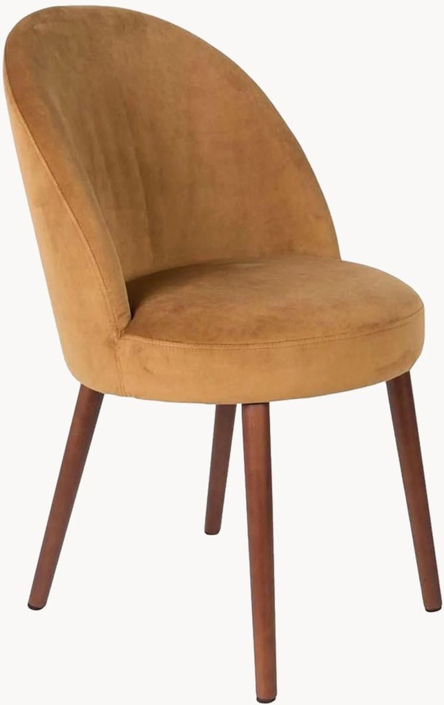 Cadeiras de jantar em veludo Barbara, conjunto de 2