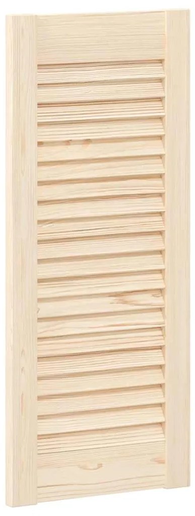 Portas de armário 2 pcs com design de persiana pinho maciço