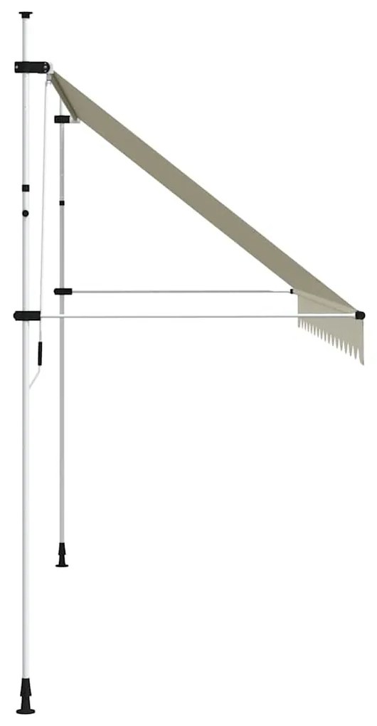 Toldo retrátil manual 400 cm creme