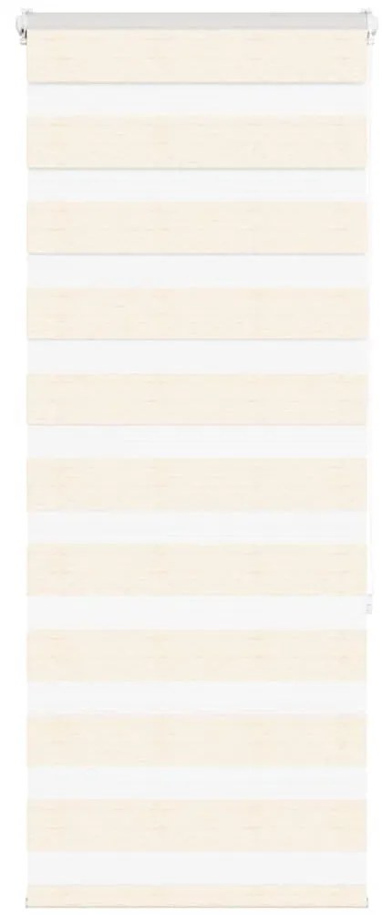 vidaXL Cortina de zebra 55x150 cm largura do tecido 50,9 cm poliéster