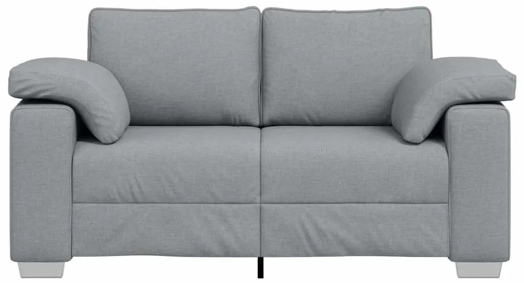 Sofá Loveseat Cinza-Claro 120 cm em tecido
