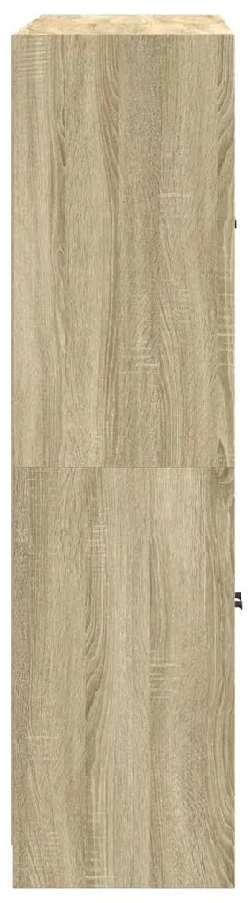 Estante c/ portas 136x37x142 cm deriv. madeira carvalho sonoma