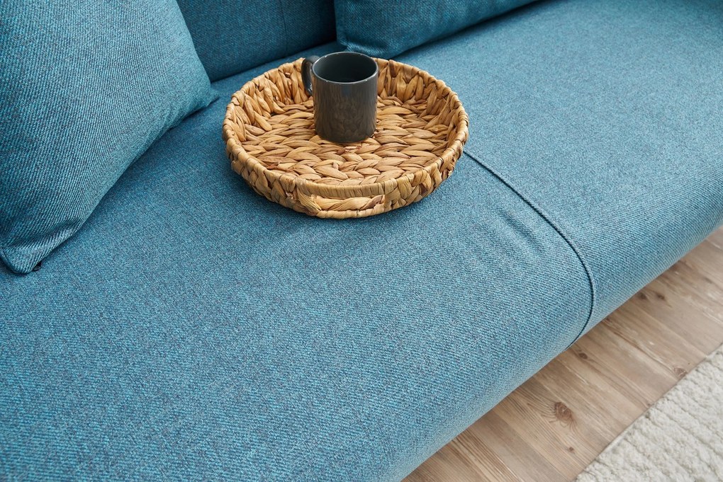 Sofá de 3 Lugares Revos – Turquesa – 200x80x100 cm