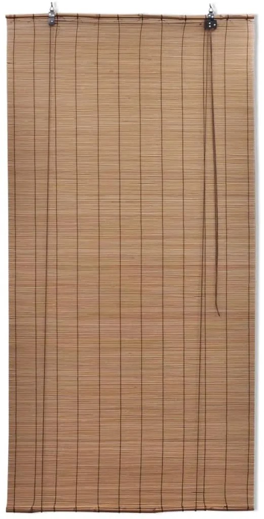 Estore de enrolar 80 x 160 cm bambu castanho