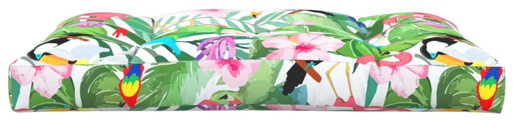 Almofadão para sofá de paletes 120x80x12cm tecido multicolorido