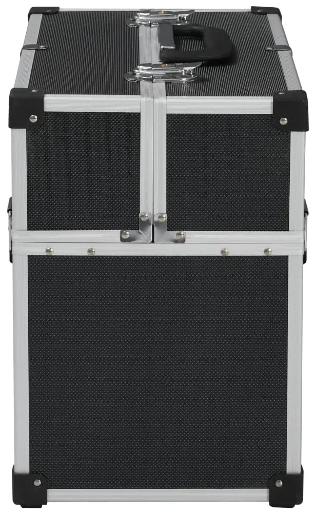 Mala para ferramentas 38x22,5x34 cm alumínio preto