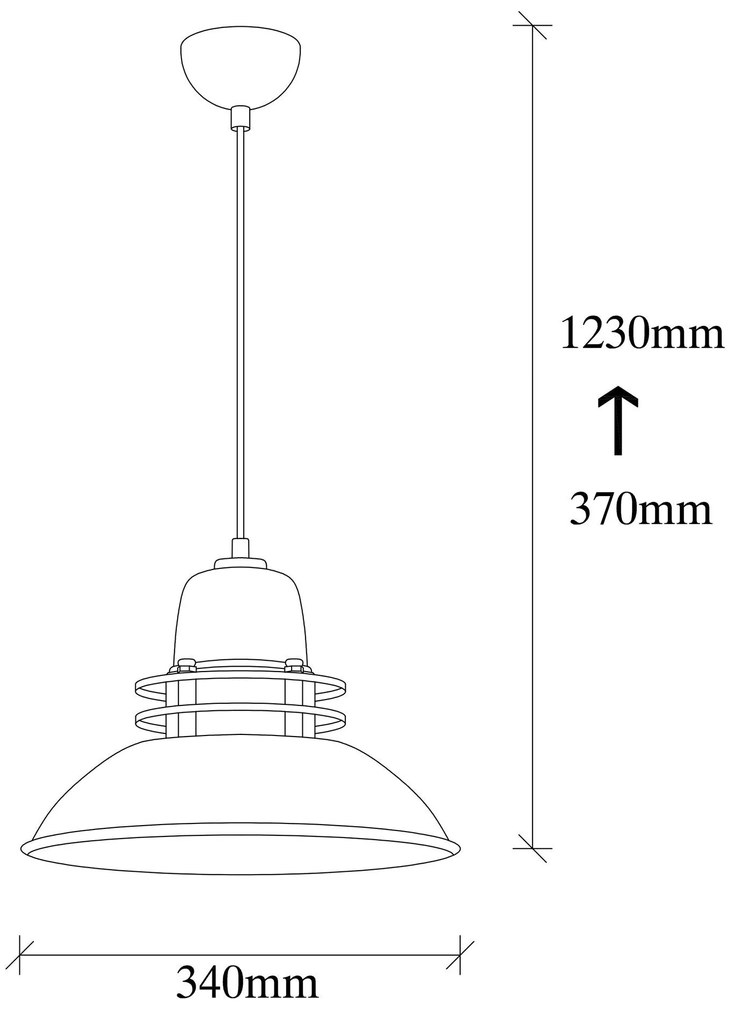 Chandelier Berceste – Preto – 34 x 34 cm