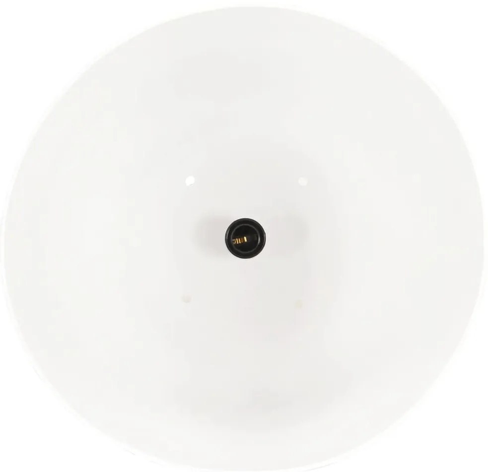 Candeeiro teto industrial redondo 25 W 42 cm E27 branco