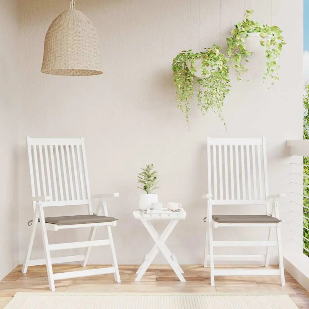 Almofadões p/ cadeiras jardim 2 pcs oxford cinza-acastanhado