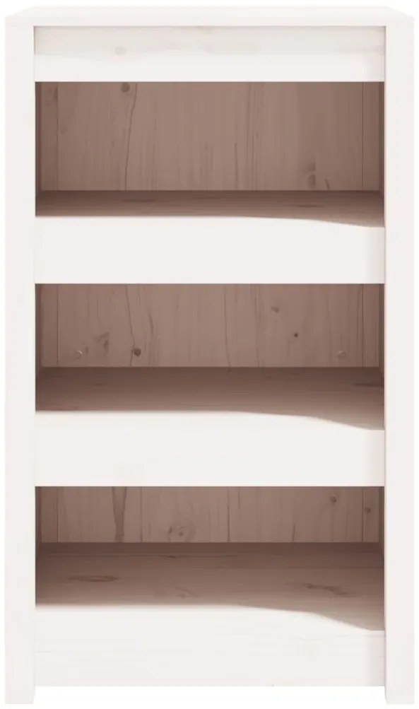 Armário de cozinha p/ exterior 55x55x92 cm pinho maciço branco
