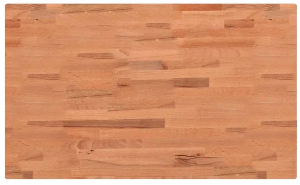 Bancada retangular 100x60x(73-99,5) cm madeira de faia maciça