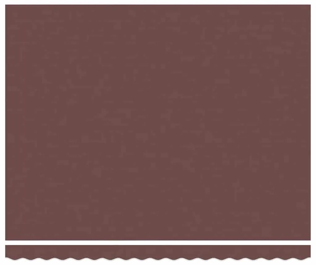 Toldo retrátil manual 400x300 cm castanho