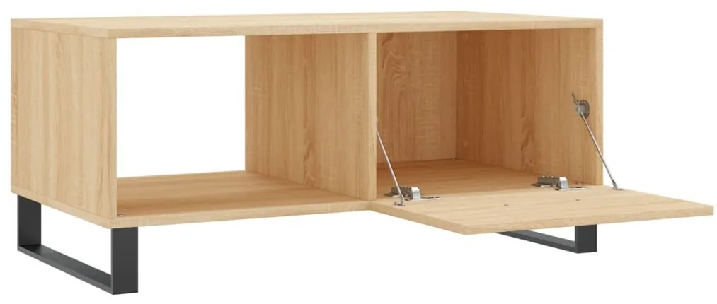 Mesa de Centro Portucale de 90cm - Carvalho - Design Moderno