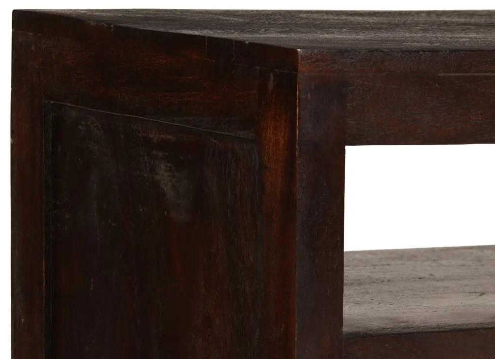 Móvel TV madeira de acácia maciça 90x30x55 cm castanho escuro