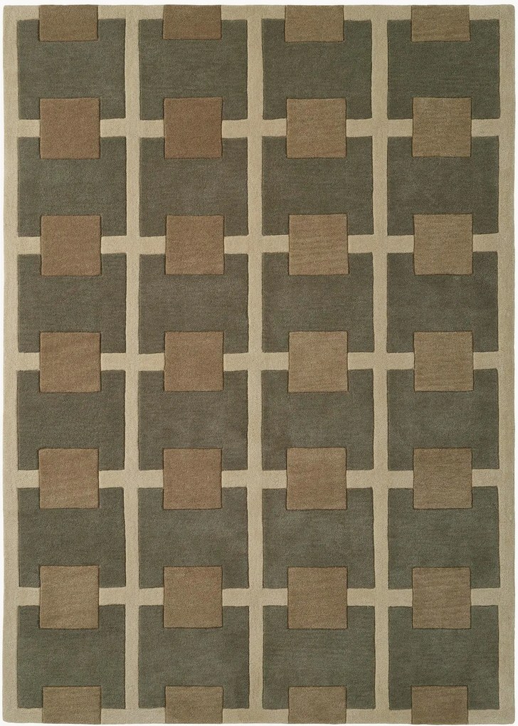 Tapete em lã de pelo curto artesanal Marina