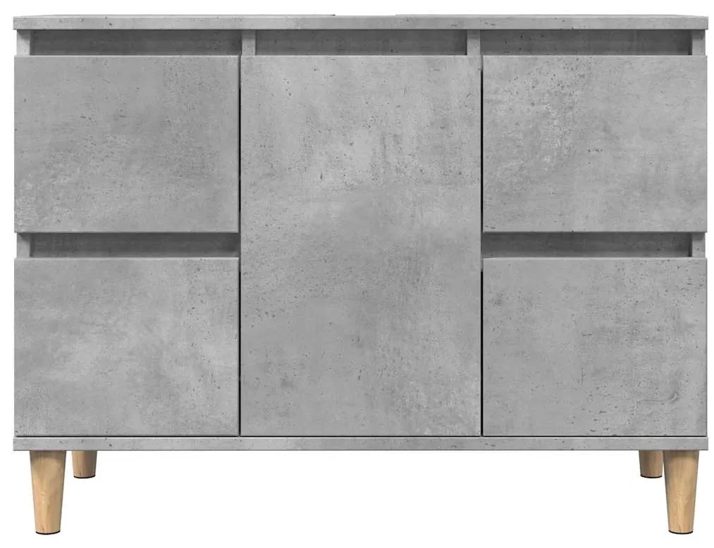 Móvel p/ lavatório 80x33x60 cm derivados madeira cinza cimento