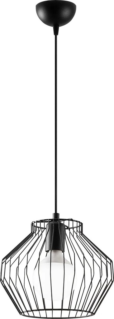 Candeeiro de Teto Vazo – Preto – 25 x 25 cm