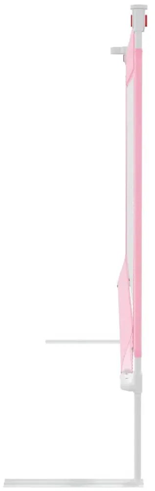 Barra de segurança p/ cama infantil tecido 140x25 cm rosa